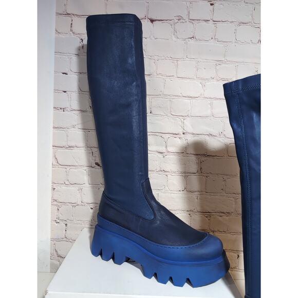 NIB Lofina Blue Over the Knee Boots size 41 - Picture 5 of 16